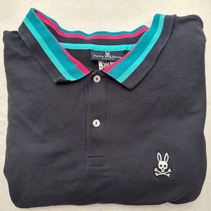 Psycho Bunny Black 5XLT Polo, New (No Tag)
